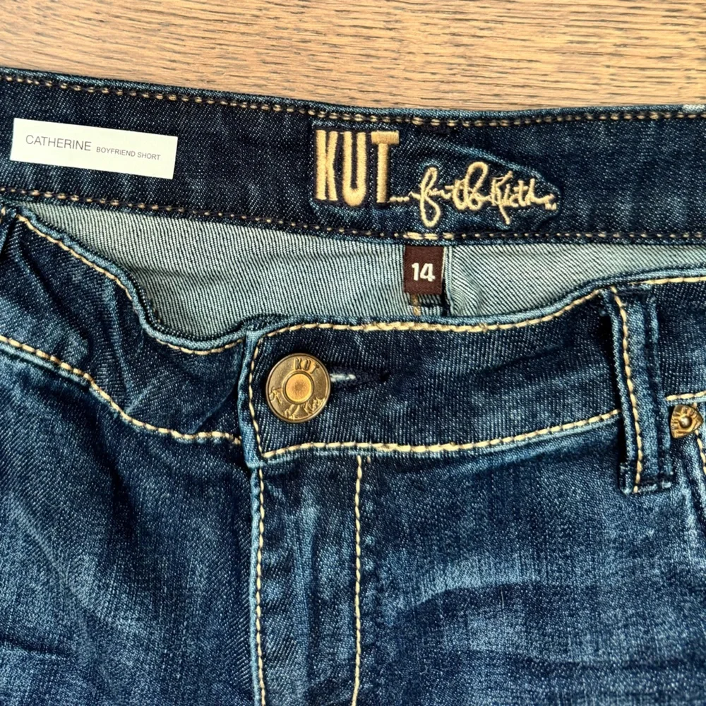 Kut from the Kloth Dark Blue Boyfriend Jeans - Picture 3 of 6